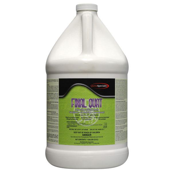 Quest 3580 FINAL QUAT One-Step Disinfectant-Sanitizer-Germicide-Deodorant (No-Rinse)