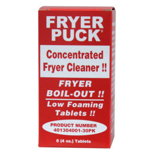 Quest 401304001-30PK FRYER PUCK® Fryer Boil-Out Deep Fryer Cleaner Tablets