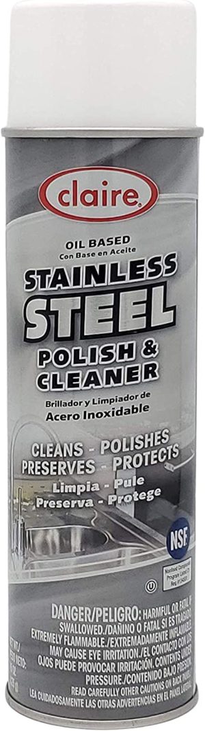 Claire CL841 STAINLESS STEEL POLISH & CLEANER – 20 OZ