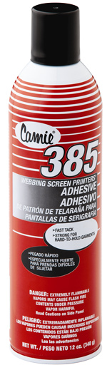 Camie 385 WEBBING SCREEN PRINTERS’ ADHESIVE