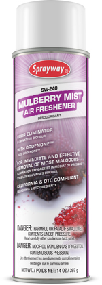 SPRAYWAY SW240 MULBERRY MIST AIR FRESHENER