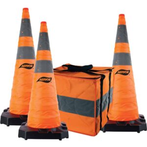 Aervoe 1187-3 36″ H.D. Collapsible Safety Cone 3-Pack