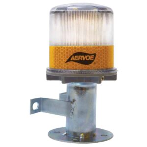 Aervoe 1198 Solar Strobe/Signal Light Yellow